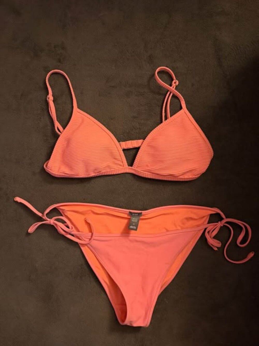 Aerie Swim Teeny Coral Bikini Set